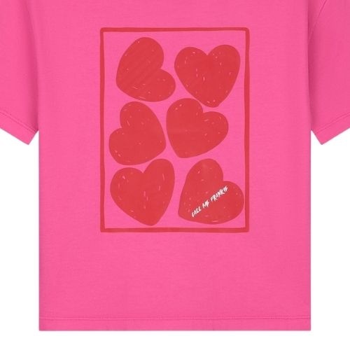 Call me frankie cmf hearts pink t-shirt-8