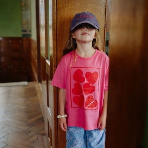 Call me frankie cmf hearts pink t-shirt-5