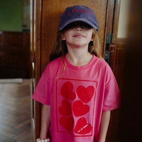 Call me frankie cmf hearts pink t-shirt-4
