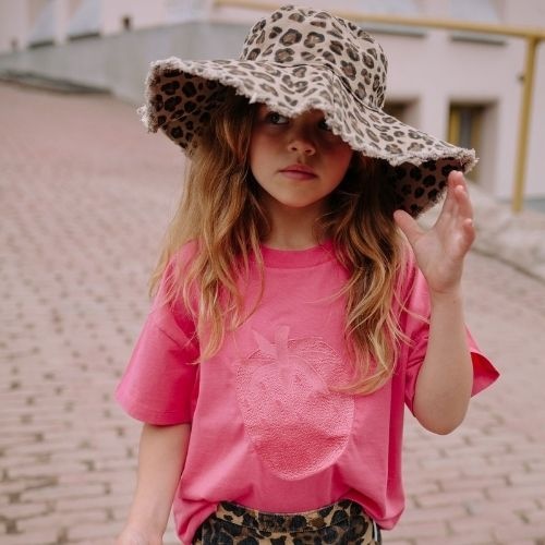 Call me frankie cmf leopard denim skort-3