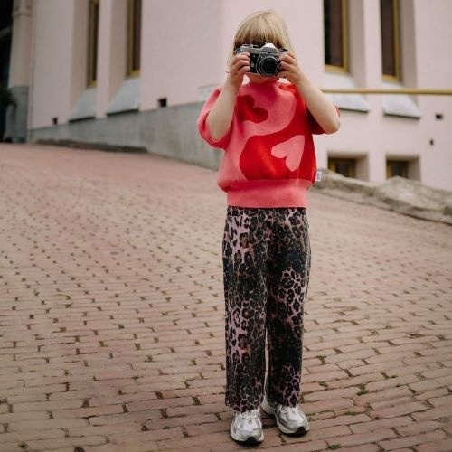 Call me frankie cmf leopard pants pink-3