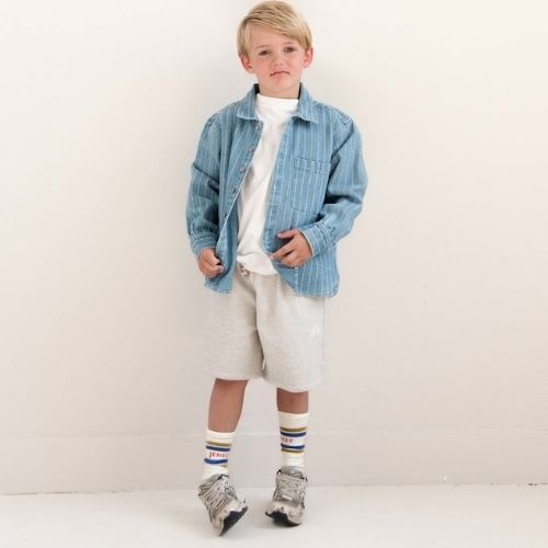 Jenest xavi shorts grey melange - korte broek-2