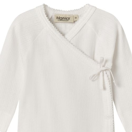 MarMar Copenhagen belita modal pointelle gentle white - romper-3