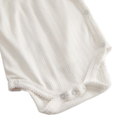 MarMar Copenhagen belita modal pointelle gentle white - romper-6