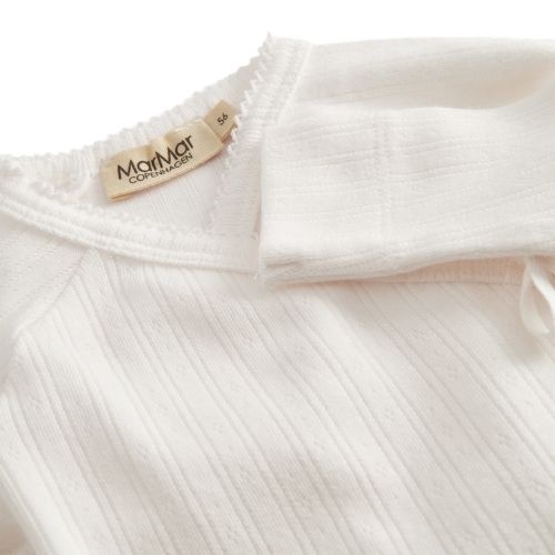MarMar Copenhagen belita modal pointelle gentle white - romper-7