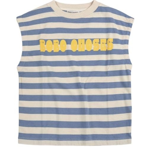 Bobo Choses modern striped sleeveless t-shirt-1
