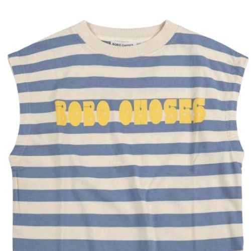 Bobo Choses modern striped sleeveless t-shirt-4