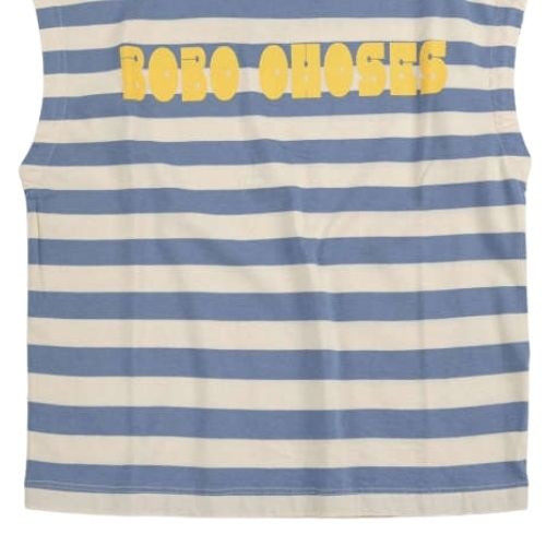Bobo Choses modern striped sleeveless t-shirt-5