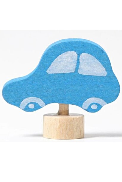 Grimm's steker decoratie figuur blauwe auto