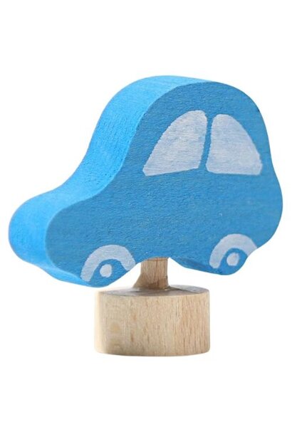 Grimm's steker decoratie figuur blauwe auto