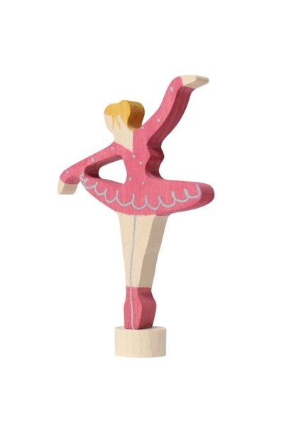 Grimm's steker decoratie figuur ballerina robijnrood