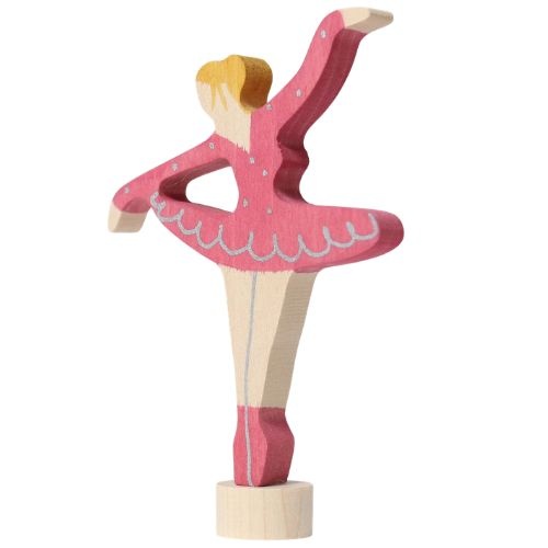 Grimm's steker decoratie figuur ballerina robijnrood-1