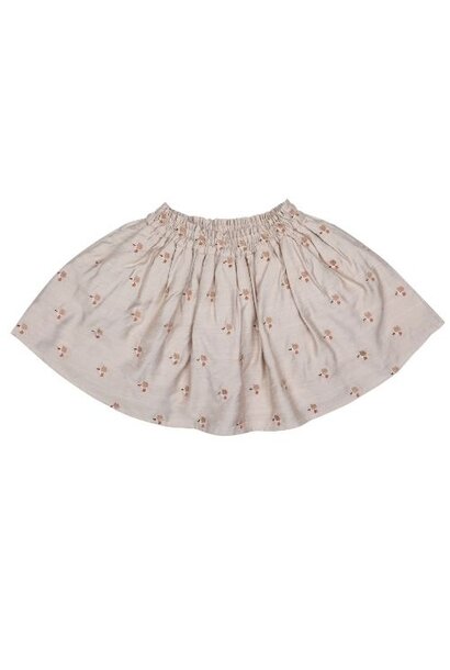 Donsje Amsterdam cayley skirt hummingbirds soft taupe - romper