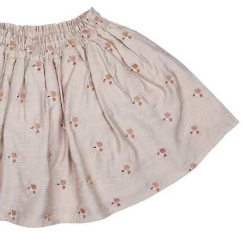 Donsje Amsterdam cayley skirt hummingbirds soft taupe - romper-4