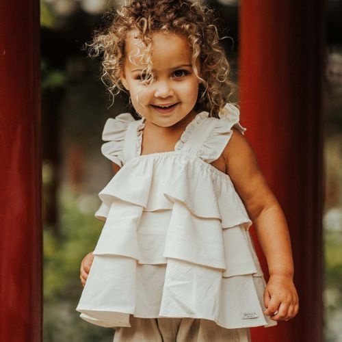 Donsje doortje top warm white - shirt-2