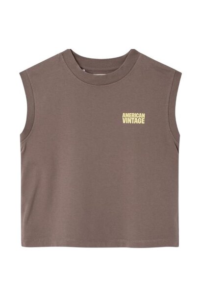 American Vintage gixy debardeur col rond ash shirt