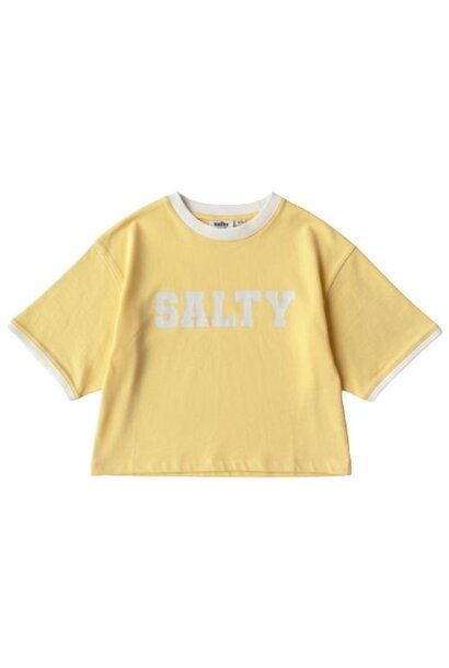 Salty Stitch salty cropped tee - yellow
