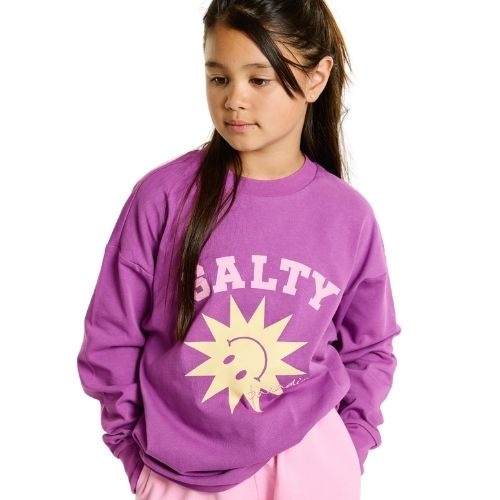 Salty Stitch salty sun skater tee - purple-3