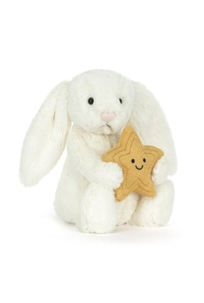 Jellycat cream bunny with star