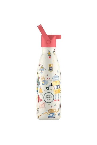 The Kids Bottle - messy robots 350ml - drinkfles