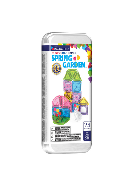 Magna-Tiles microMags travel set 24 stuks - spring garden