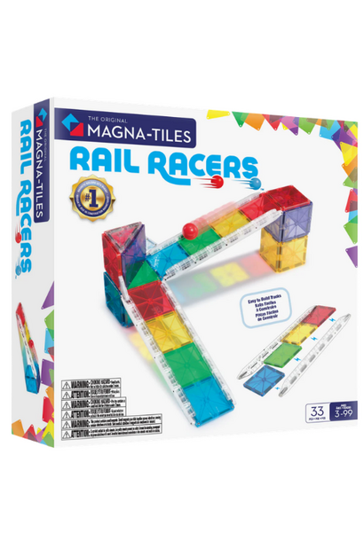 Magna-Tiles rail racers 33 stuks rail pack - ballenbaan