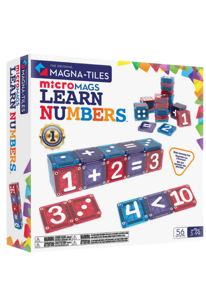 Magna-Tiles microMags learn numbers 56 stuks