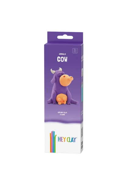 Hey Clay boerderij dieren koe 3 cans - speelklei