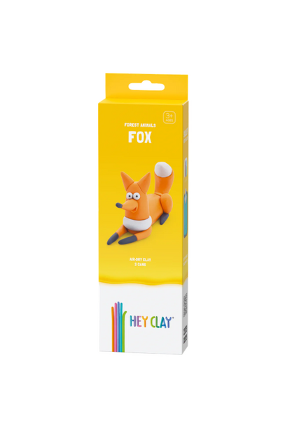 Hey Clay forest animals fox 3 cans - speelklei