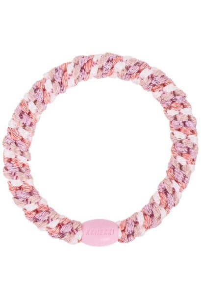 Kknekki mix dusty rose pink glitter - haarelastiek