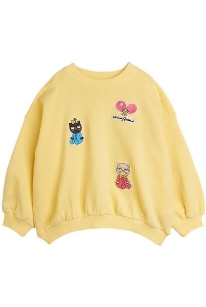 Mini Rodini minibabies patches sweatshirt yellow - trui