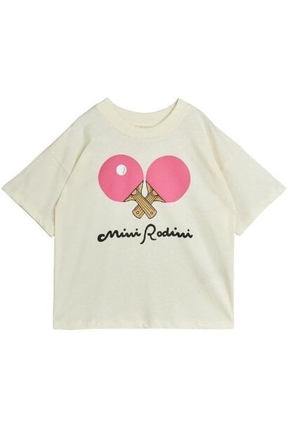 Mini Rodini table tennis sp ss tee white - tshirt