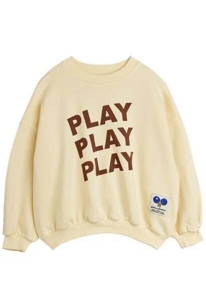 Mini Rodini play sp sweatshirt off-white - trui