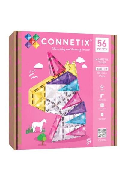 Connetix glitter unicorn pack 56 stuks