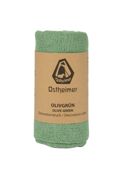 Ostheimer decoratiedoek olijfgroen
