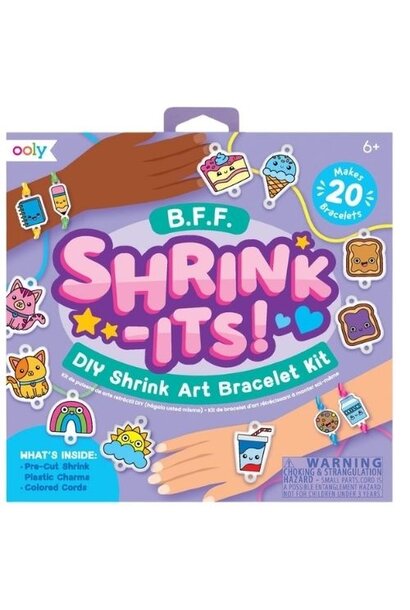 Ooly shrink-its! d.i.y. shrink art bracelets kit b.f.f. - krimpie dinkie krimpfolie