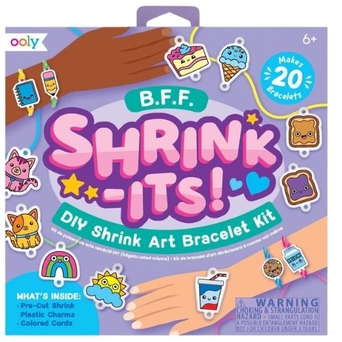Ooly shrink-its! d.i.y. shrink art bracelets kit b.f.f. - krimpie dinkie krimpfolie-1