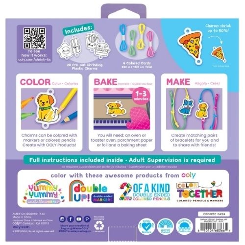 Ooly shrink-its! d.i.y. shrink art bracelets kit b.f.f. - krimpie dinkie krimpfolie-4