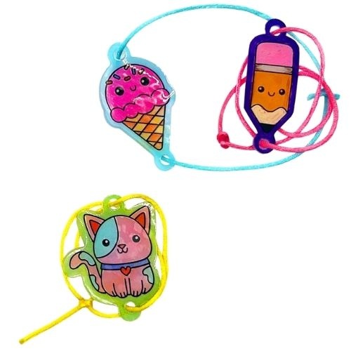 Ooly shrink-its! d.i.y. shrink art bracelets kit b.f.f. - krimpie dinkie krimpfolie-2