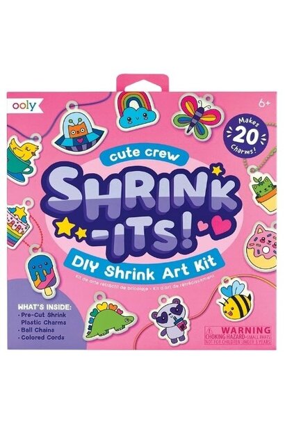 Ooly shrink-its! d.i.y. shrink art kit cute crew - krimpie dinkie krimpfolie