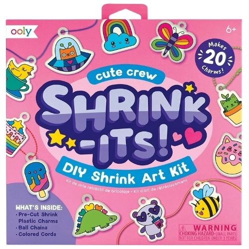 Ooly shrink-its! d.i.y. shrink art kit cute crew - krimpie dinkie krimpfolie-1