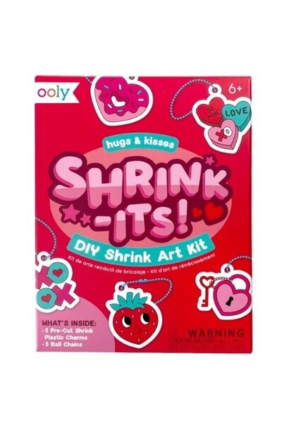 Ooly mini shrink-its! d.i.y. shrink art kit hugs & kisses - krimpie dinkie krimpfolie
