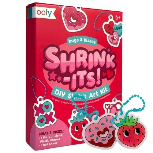 Ooly mini shrink-its! d.i.y. shrink art kit hugs & kisses - krimpie dinkie krimpfolie-5