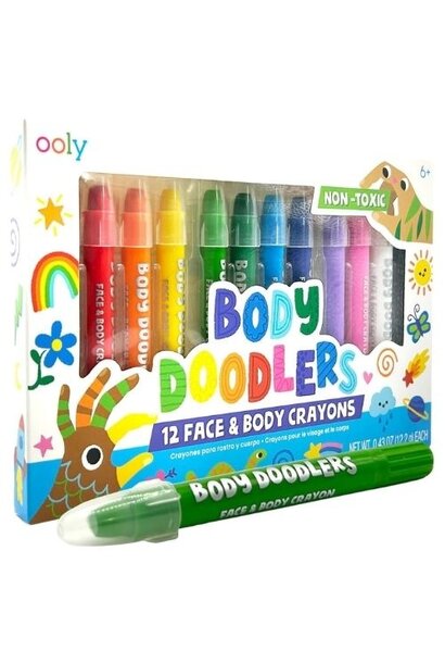 Ooly body doodlers face & body crayons - lichaamskrijtjes