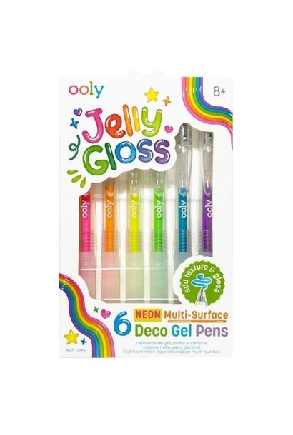 Ooly jelly gloss multi-surface gel pens set of 6 colors