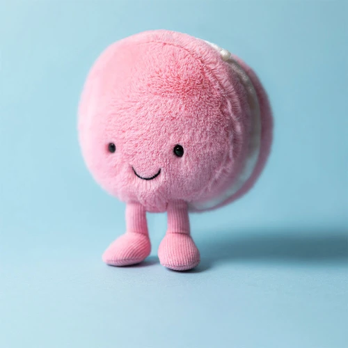 Jellycat amuseables mia macaron framboise-2