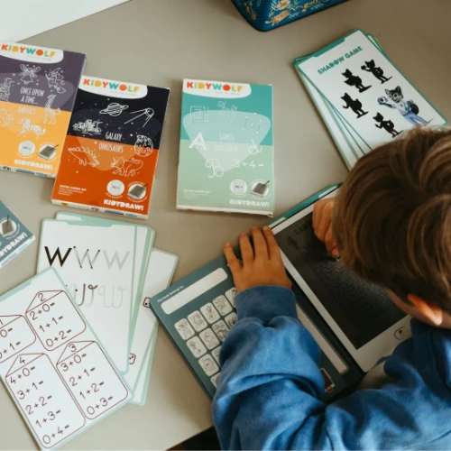 Kidywolf kidydraw mini extra tekenset refill tekeningen "spelletjes" en "onderwijs"-5