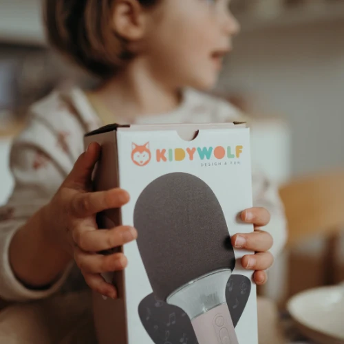 Kidywolf kidymic karaoke microfoon roze-5