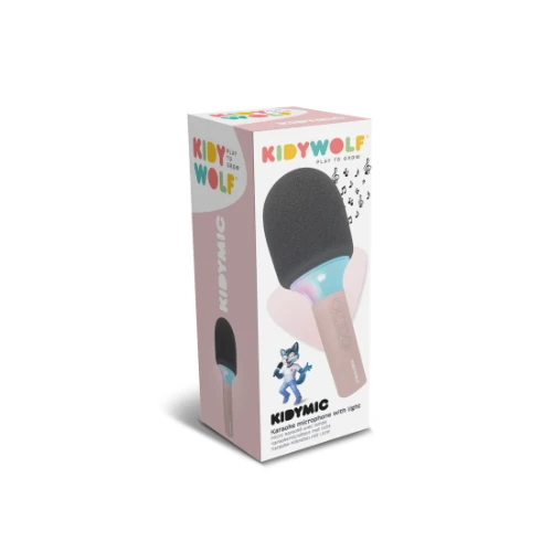 Kidywolf kidymic karaoke microfoon roze-2