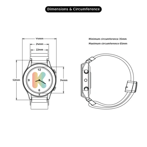Kidywolf kidywatch interactieve smartwatch blauw-6